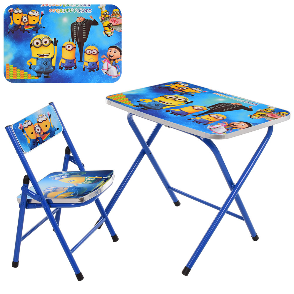 

Столик со стульчиком складной Bambi Minions A19-MN Blue (A19-MN)