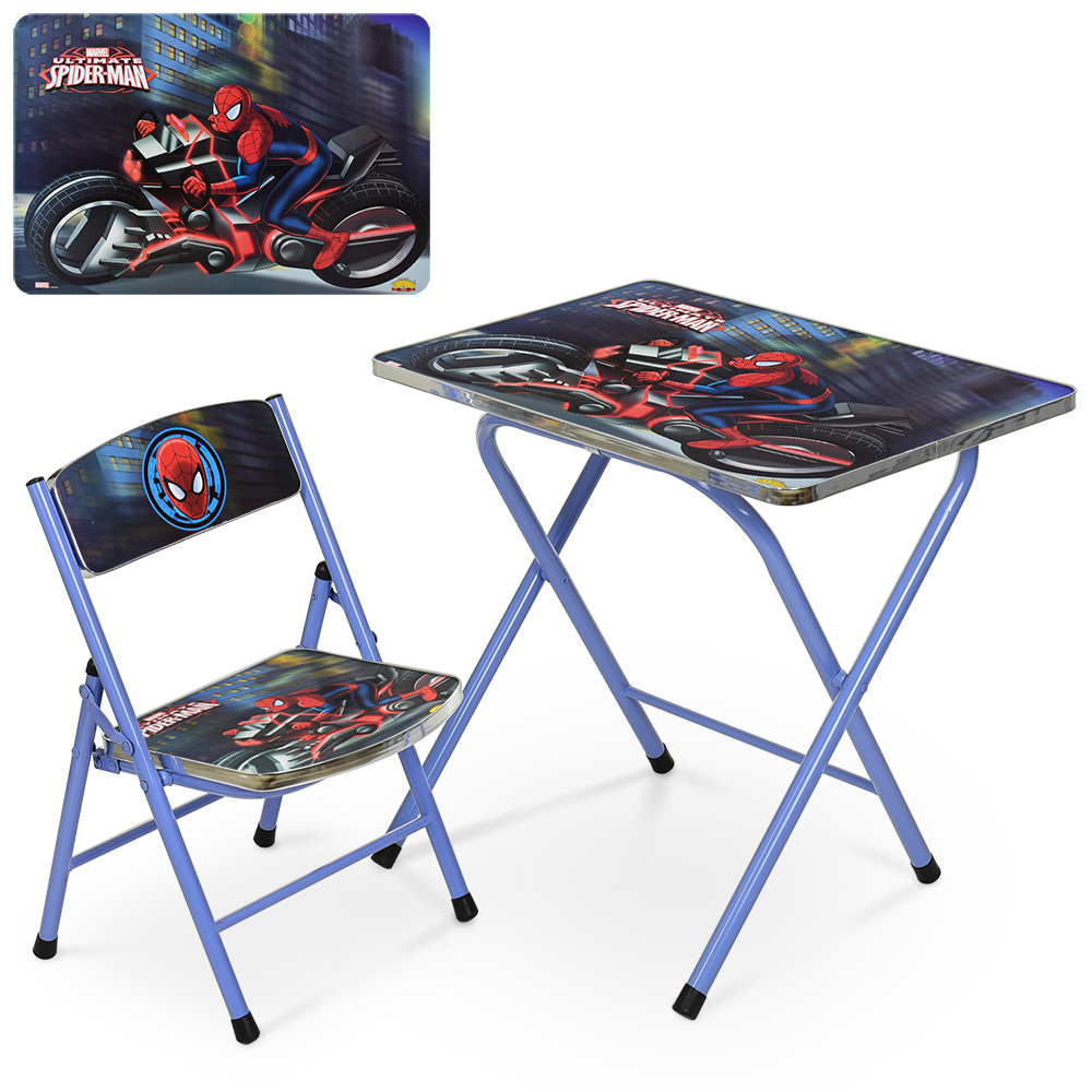 

Столик со стульчиком складной Bambi Spider-man A19-BLSP Blue (A19-BLSP)