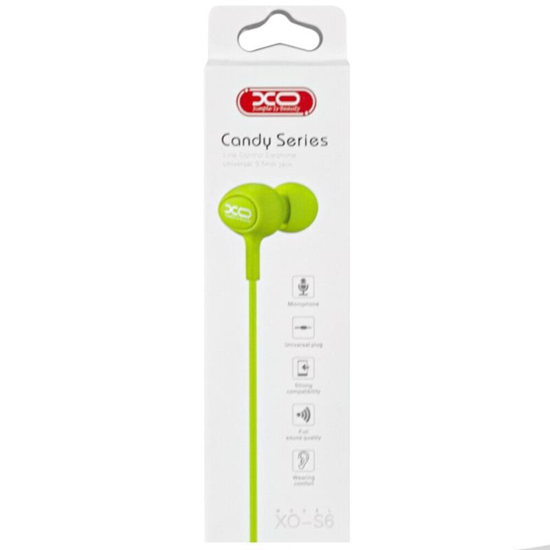 

Наушники XO S6 Encok Green (00000011370)