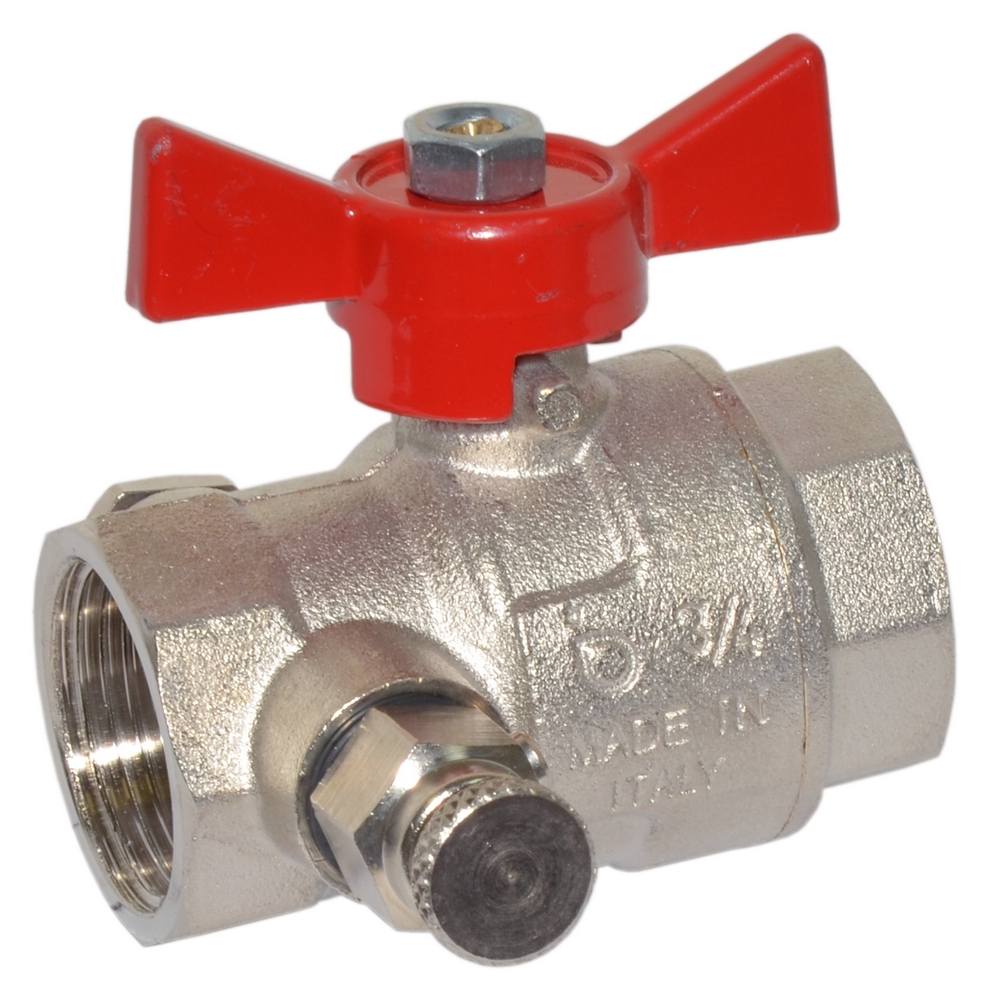 

Кран шаровой Bonomi TAMIGI с воздухоотводом 3/4" ВВ PN15 (76170006R)