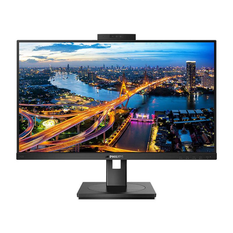 

Монитор Philips 23.8" 242B1H/00 IPS Black; 1920x1080, 250 кд/м2, 4 мс, DisplayPort, DVI, D-Sub, HDMI, 3хUSB3.2, веб-камера, динамики 2х2 Вт