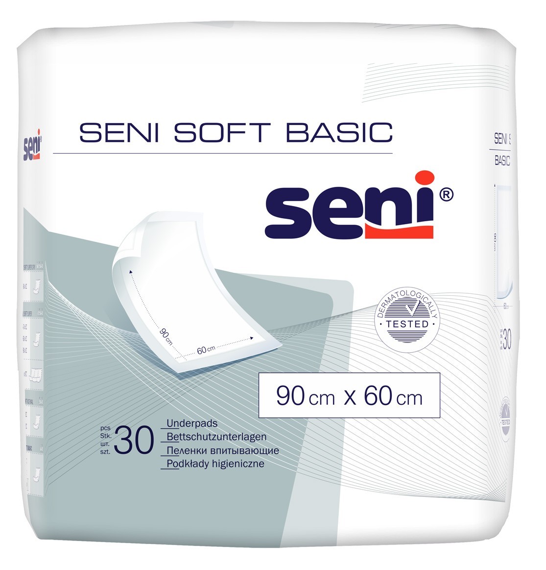 

Пелюшки гігієнічні SENI SOFT Basic 90х60 см (30 шт)