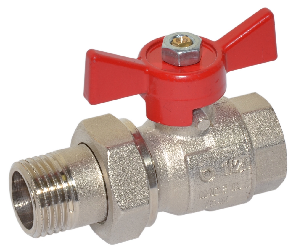 

Кран шаровой Bonomi TAMIGI с американкой 1/2" ВН PN40 (76500004R)