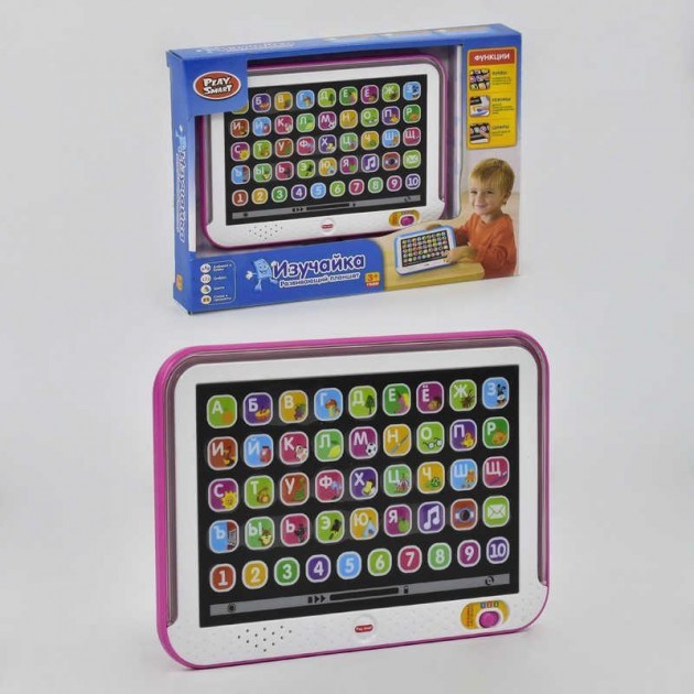

Обучающий планшет Изучайка Play Smart, розового цвета 7508 А