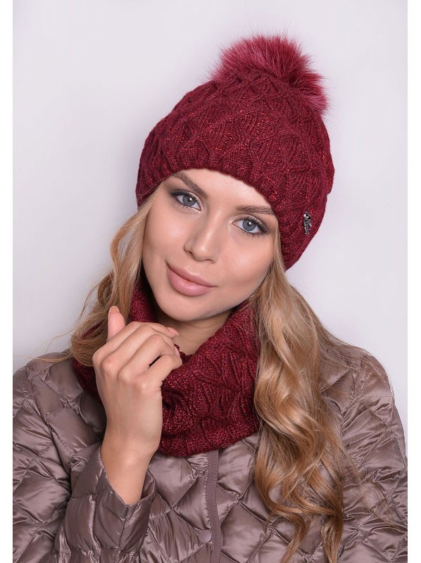 

Вязаный набор Retto 55-60 р. 7039-333 бордо