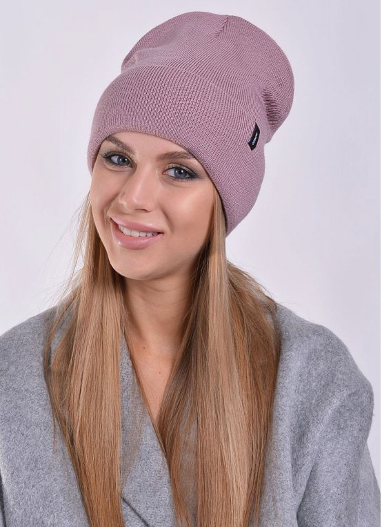 

Вязаная шапка Retto 55-60 р. 120101 темная пудра