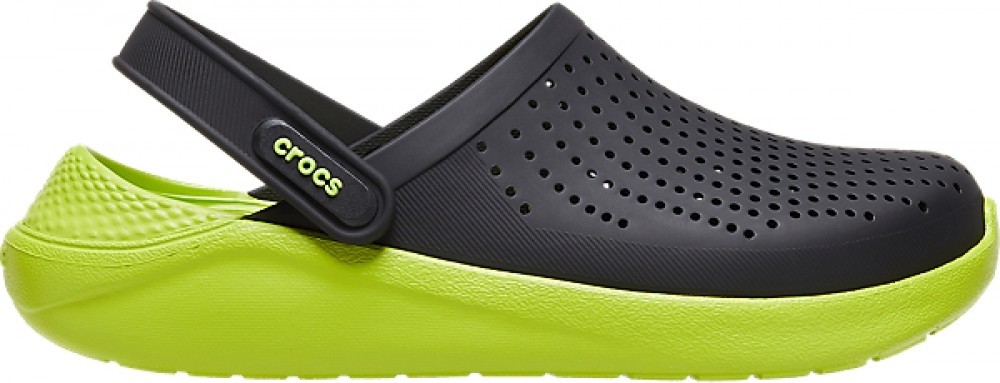 

Сабо Crocs LiteRide Clog 204592-0GU-M5/W7 37-38 Черный с салатовым