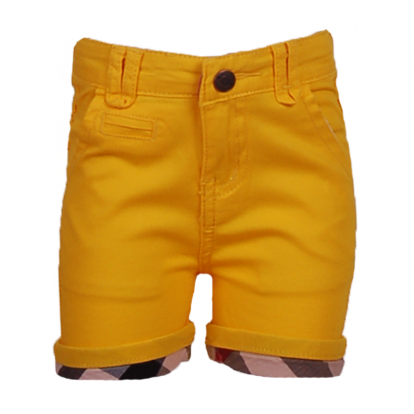 

Шортики с клетчатыми манжетами 1 год (76 см) B 60011-yellow желтый цвет