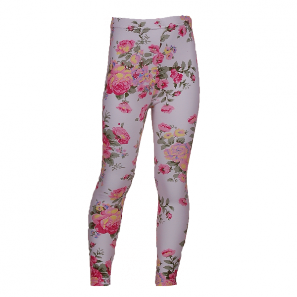 

Леггинсы с цветочками 4 года (104 см) O 60021-flowers белый цвет