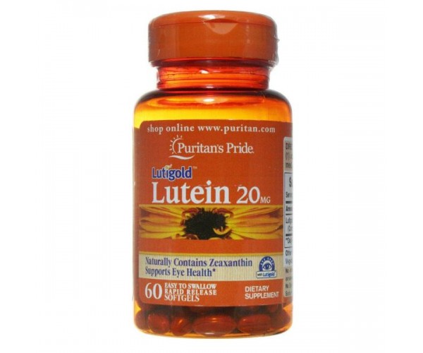 

Лютеїн для зору з зеаксантином Lutein with Zeaxanthin Puritan's Pride 20 мг 60 капсул (PP180)