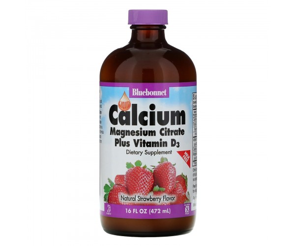 

Рідкий кальцій цитрат магнію + D3 Calcium Magnesium Citrate + D3 Bluebonnet Nutrition полуниця 472 мл (BB024)