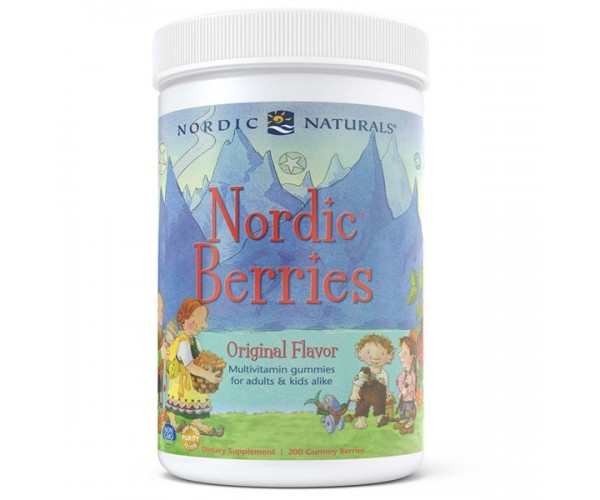 

Вітаміни для дітей Nordic Berries Multivitamin Gummies Nordic Naturals 200 жувальних цукерок (NN044)