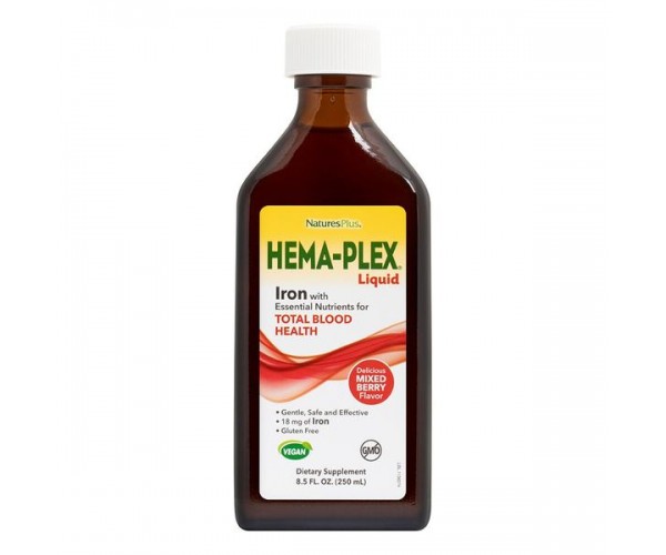 

Комплекс для поддержания здоровья крови Hema-Plex Iron Natures Plus 250 мл (NP077)