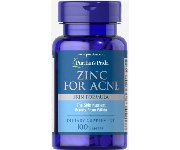 

Цинк Zinc for Acne Puritan's Pride 100 таблеток (PP376)