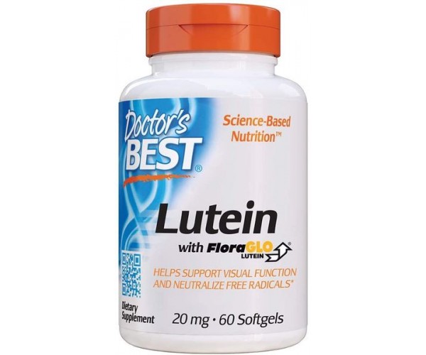 

Лютеїн Lutein with FloraGLO Doctor's Best 20 мг 60 капсул (DB032)
