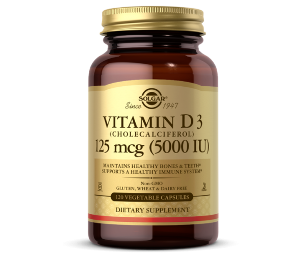 

Вітамін D3 Vitamin D3 Cholecalciferol Solgar 5000 МО 120 капсул (SOL039)