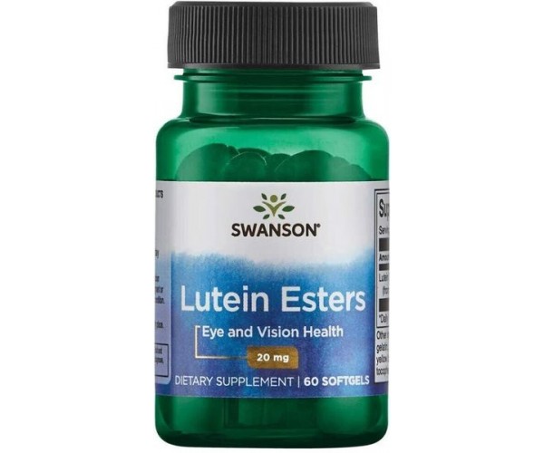 

Лютеїн Lutein Esters Swanson 20 мг 60 гелевых капсул (SW155)