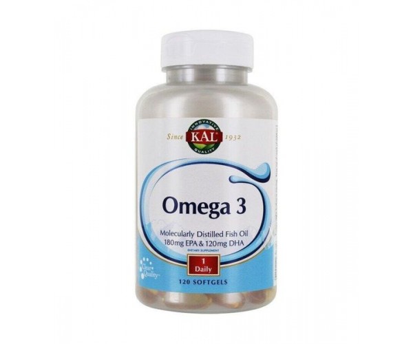 

Омега-3 Omega 3 Fish 180/120 KAL 1000 мг 120 капсул (KAL014)