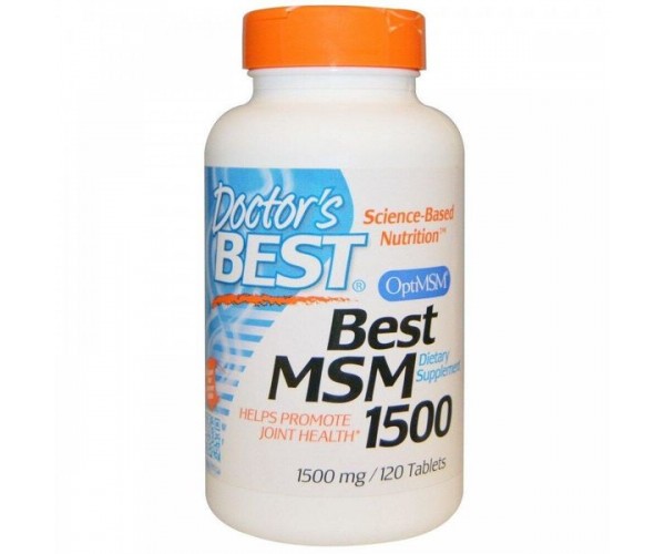

Метилсульфонілметан МСМ Best MSM 1500 Doctor's Best 1500 мг 120 таблеток (DB097)