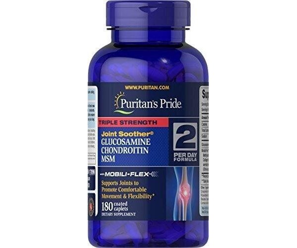 

Глюкозамін і хондроїтин МСМ Triple Strength Glucosamine Chondroitin MSM Puritan's Pride 180 капсул (PP111)
