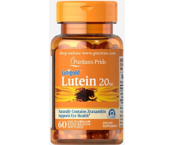 

Лютеїн для зору з зеаксантином Lutein with Zeaxanthin Puritan's Pride 20 мг 60 капсул (PP179)