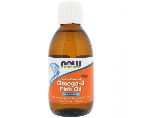 

Риб'ячий жир рідкий Omega-3 Fish Oil Now Foods лимон 200 мл (NF528)
