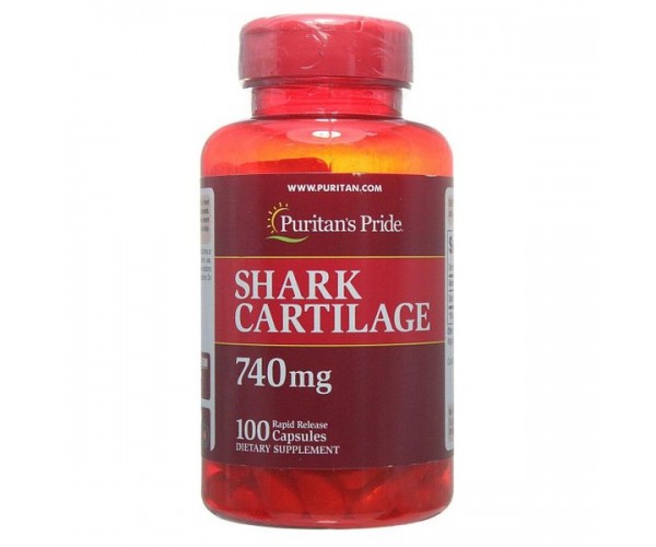 

Акулячий хрящ Shark Cartilage Puritan's Pride 740 мг 200 капсул (PP010)