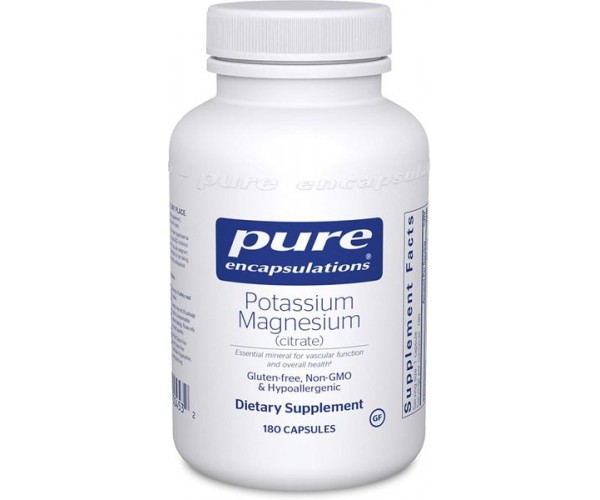 

Калій і Магній цитрат Potassium Magnesium (citrate) Pure Encapsulations 180 капсул (PE139)