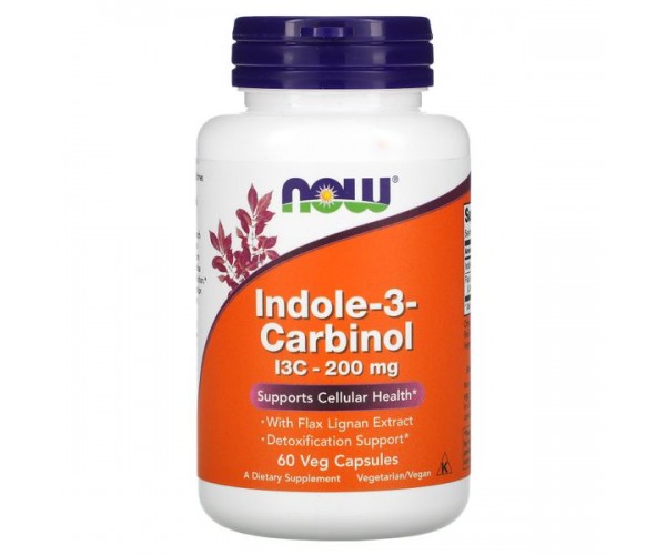 

Індол 3 Карбінол Indole-3-Carbinol Now Foods 200 мг 60 капсул (NF308)