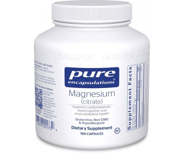 

Магній цитрат Magnesium citrate Pure Encapsulations 180 капсул (PE113)