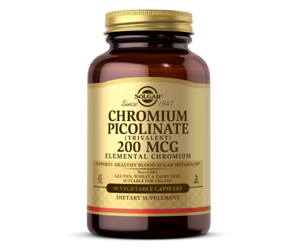 

Хром піколінат Chromium Picolinate Solgar 200 мкг 90 капсул (SOL270)