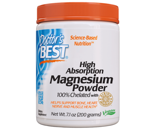 

Магній хелат High Absorption Magnesium Powder 100% Chelated with Albion Minerals Doctor's Best 200 г (DB119)