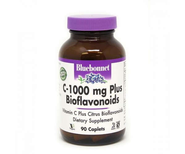 

Вітамін С + біофлавоноиди C-1000 mg plus Bioflavonoids Bluebonnet Nutrition 90 каплет (BB154)