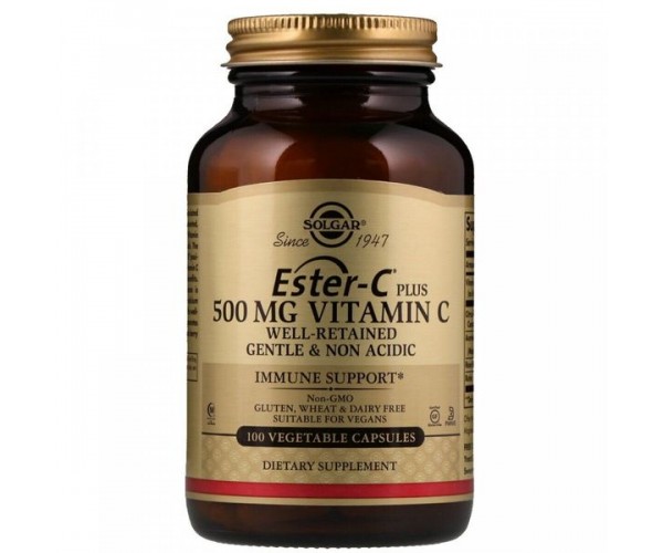 

Вітамін С Ester-C Plus Vitamin C Solgar 500 мг 100 капсул (SOL326)
