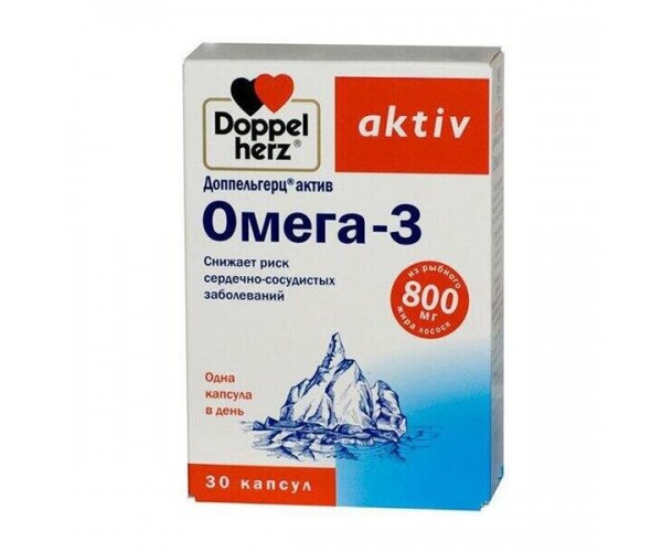 

Актив Омега-3 800 мг Doppelherz 30 капсул (DH008)