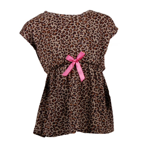 

Леопардовая туника с бантиком 3 года (98 см) O 50280-leopard леопардовый цвет