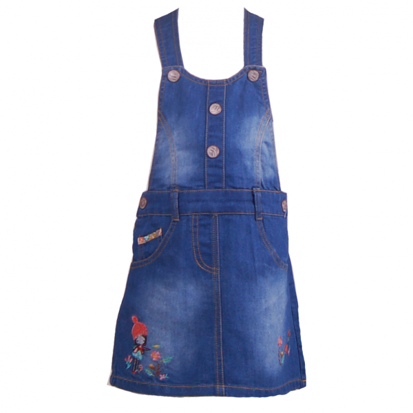 

Джинсовый сарафан для девочки 6 лет (116 см) O 50318-jeans джинс цвет