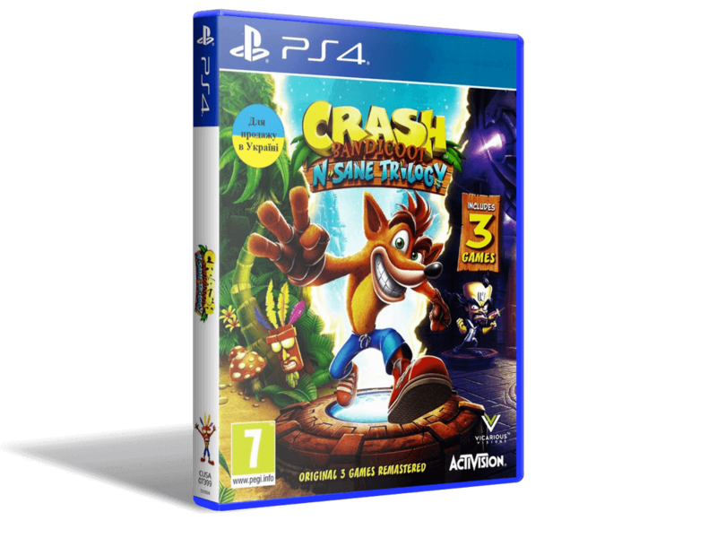 

Игра Crash Bandicoot для PS4 (Blu-ray диск, English version)