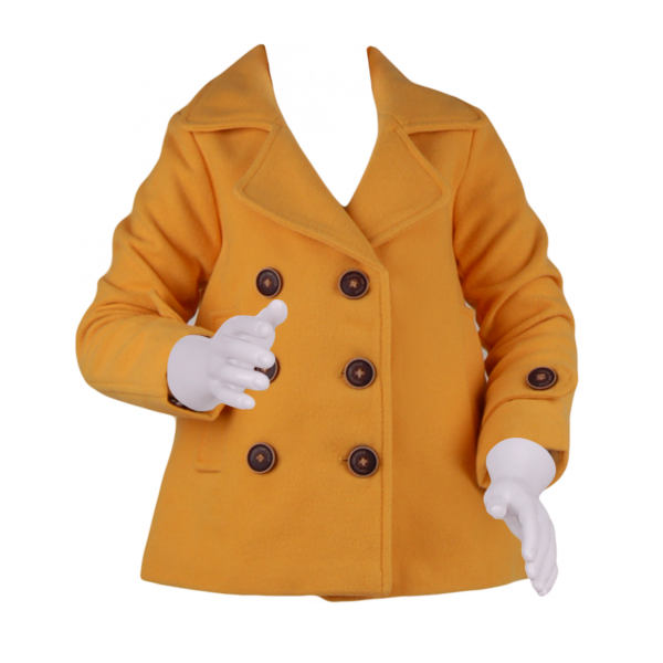 

Детское демисезонное пальто 4 года (104 см) O 10252-yellow желтый цвет