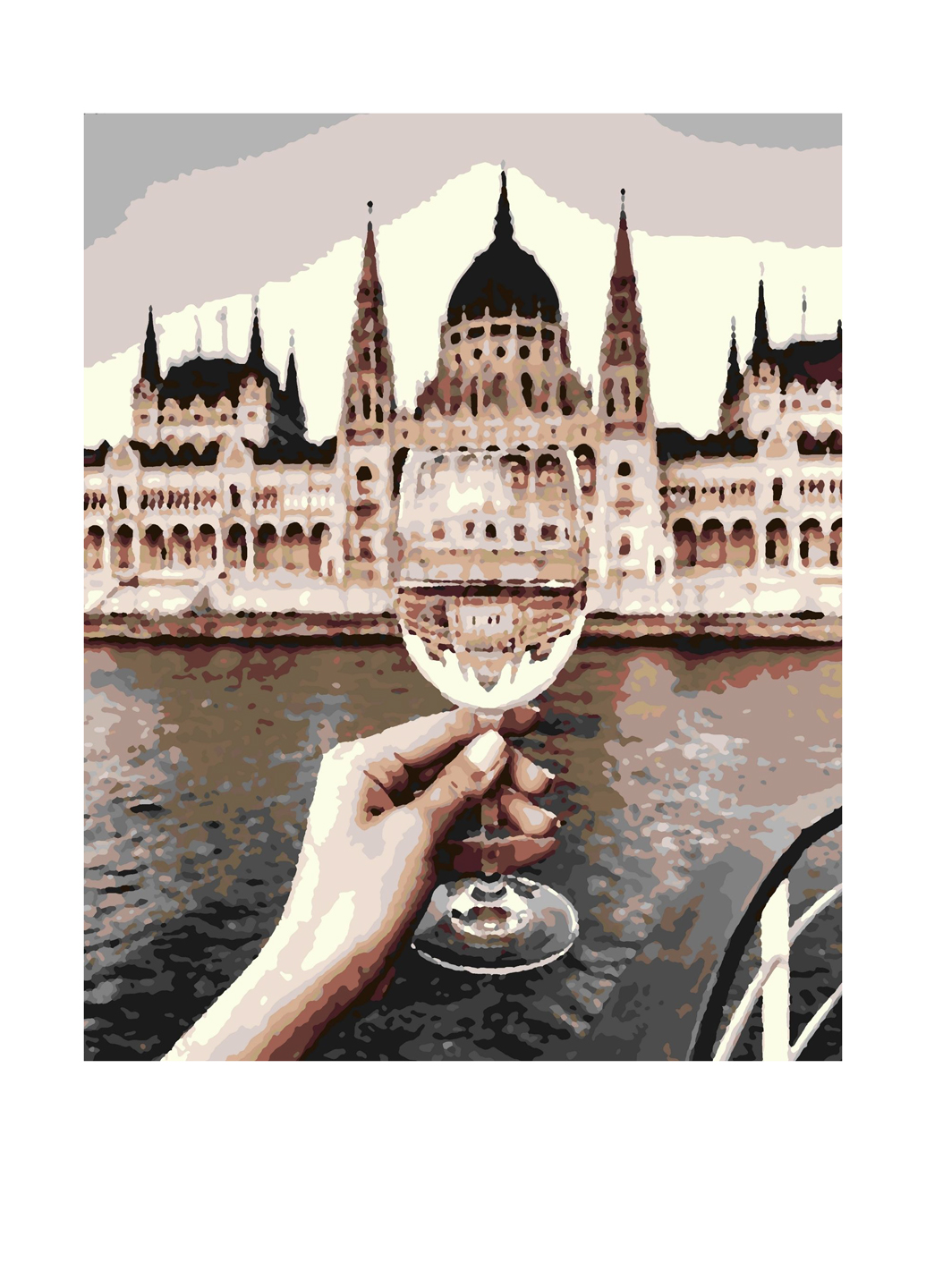 

Картина для рисования по номерам Qiwi Art Величественный Будапешт 40х50 см (QA10)