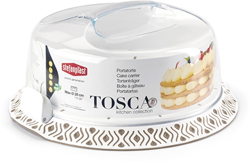 

Тортовница Stefanplast Tosca диаметр 37 см Бело-коричневая
