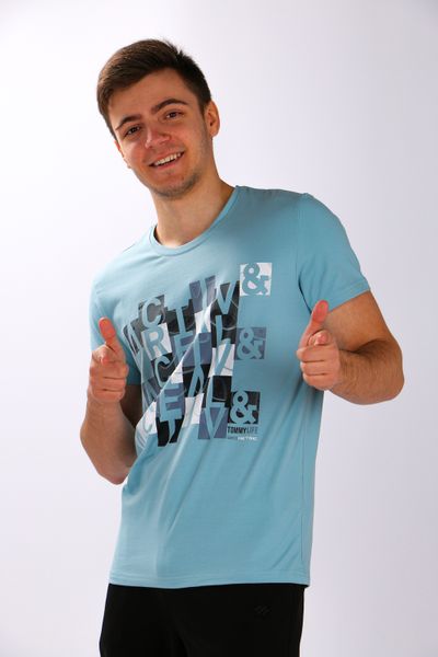 

Футболка TOMMY life 87910 L Голубий
