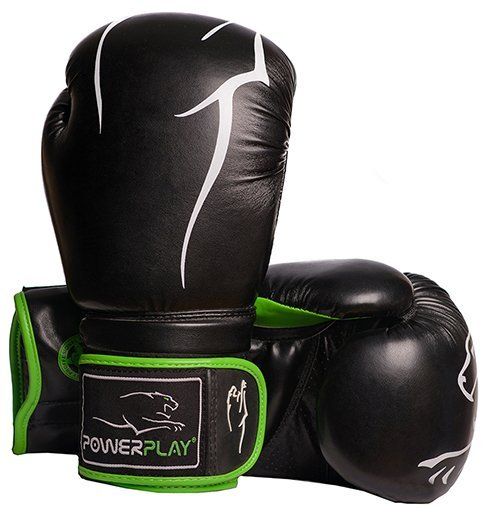 

Боксерские перчатки 3018 Power Play 8oz Черно-зеленый (37228047)