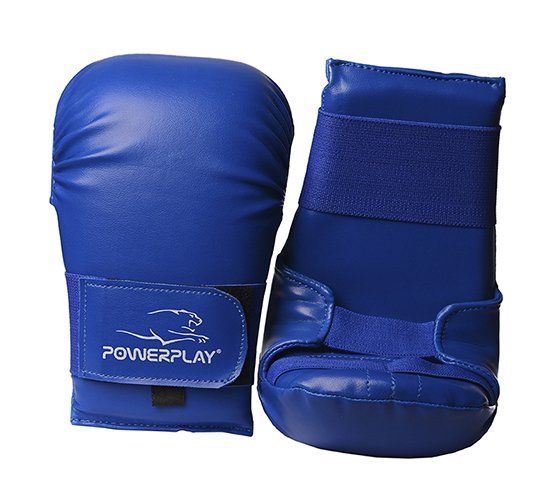 

Перчатки для карате 3027 Power Play M Синий (37228049)