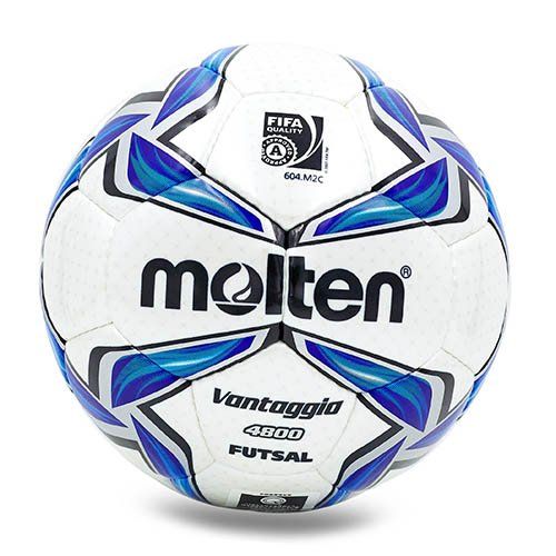

Мяч для футзала F9V4800 Molten №4 Бело-синий (57483004)