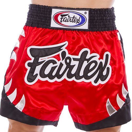 

Шорты для тайского бокса и кикбоксинга BS0611 Fairtex L Красно-черный (37475027)