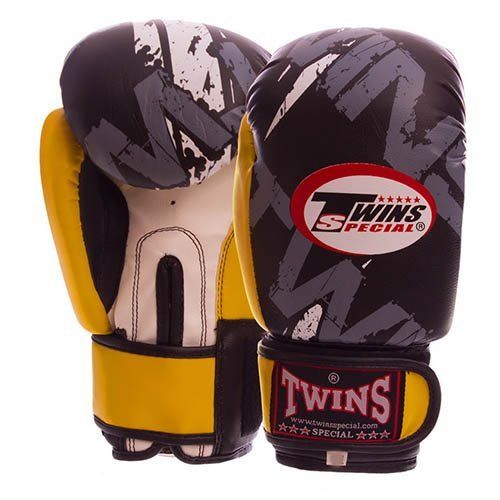 

Перчатки боксерские TW-2206 Twins 12oz Желтый (37426097)
