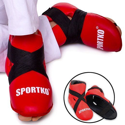

Футы для кикбоксинга, тхэквондо UR SP-4707 Sportko M Красный (37451002)