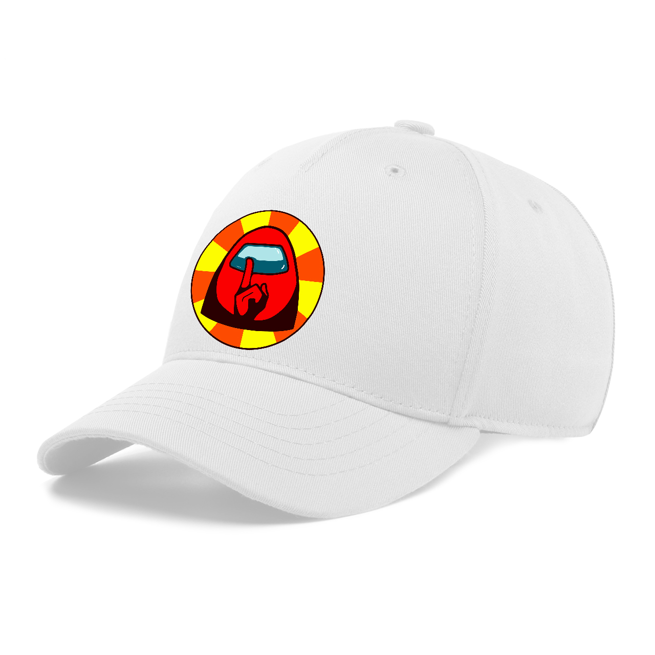 

Детская кепка для девочек Амонг Ас Красный (Among Us Red) (34345-2412-10) 100% Хлопок 50-52 см Белый