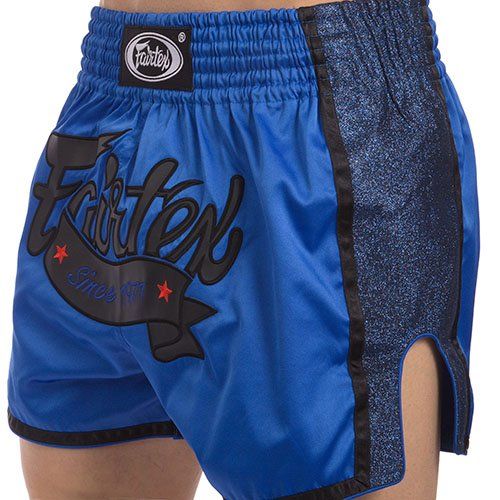 

Шорты для тайского бокса и кикбоксинга BS1702 Fairtex L Сине-черный (37475034)